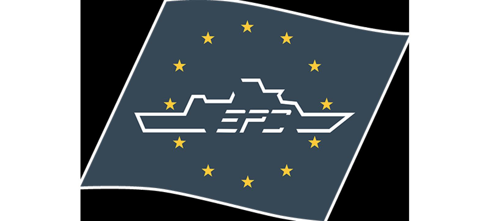Flag with a boat and Europeen star